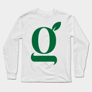 Alphabet, Green G, Organic design Long Sleeve T-Shirt